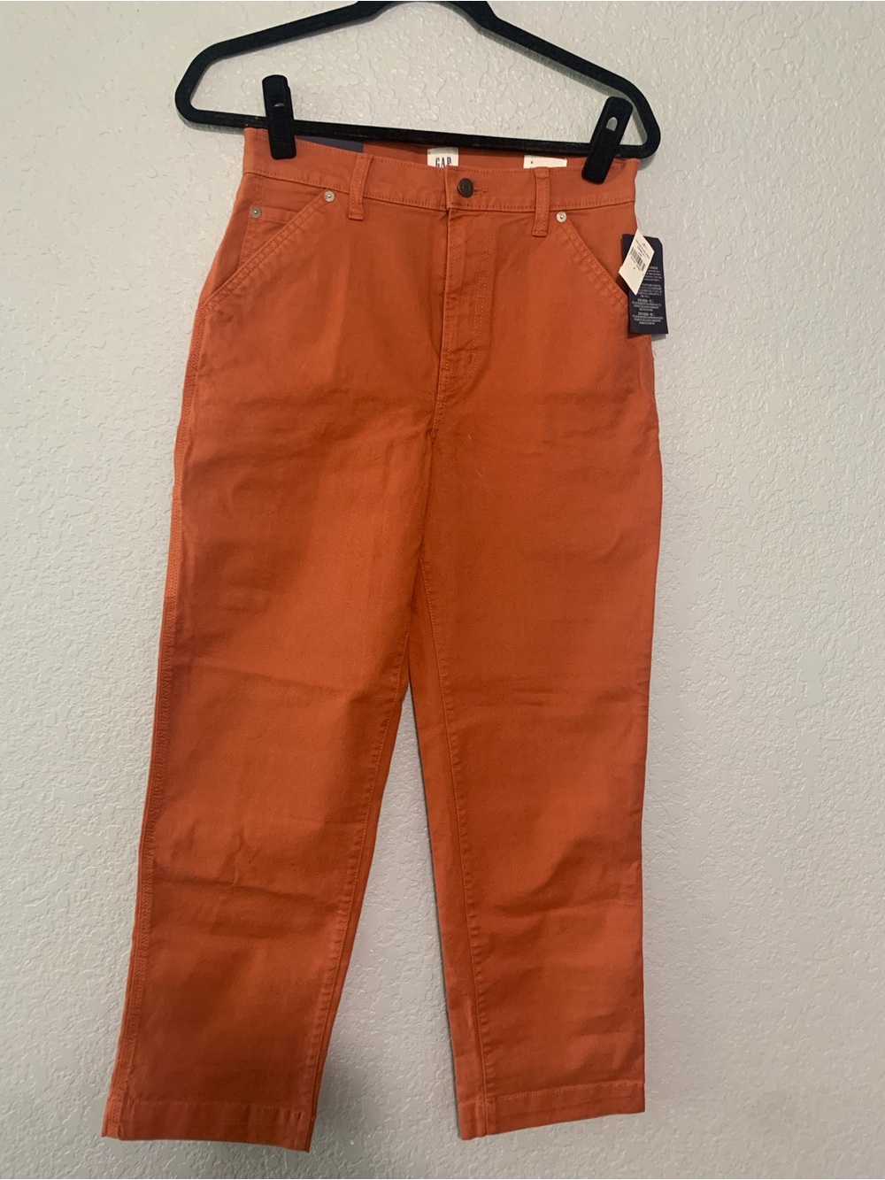GAP Women’s Rust Orange Straight-Leg Pants